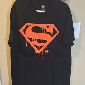 DC Comics Black and Orange Superman Tee